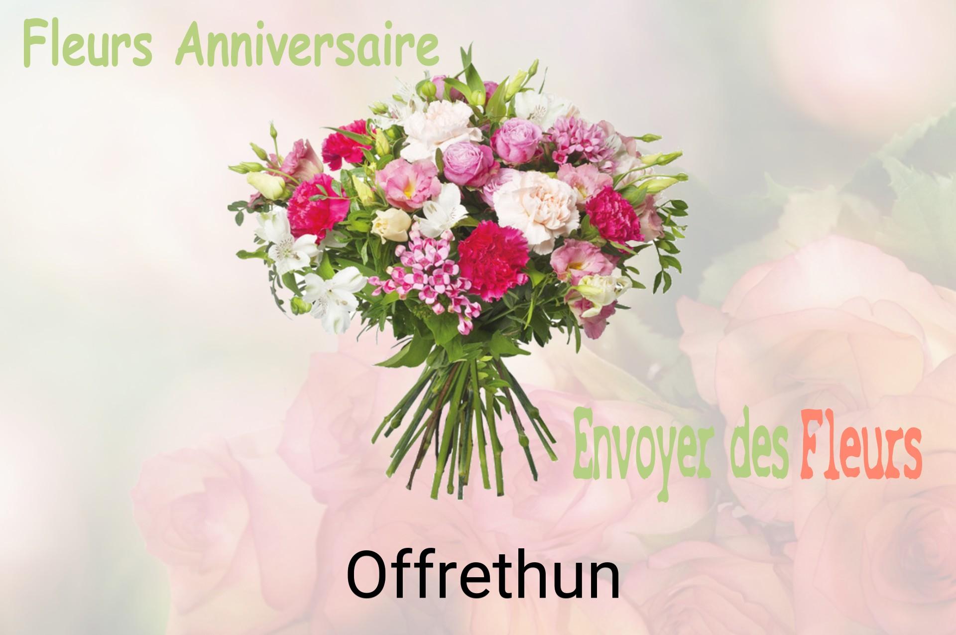 Bouquet de fleurs d’anniversaire livré à Offrethun
