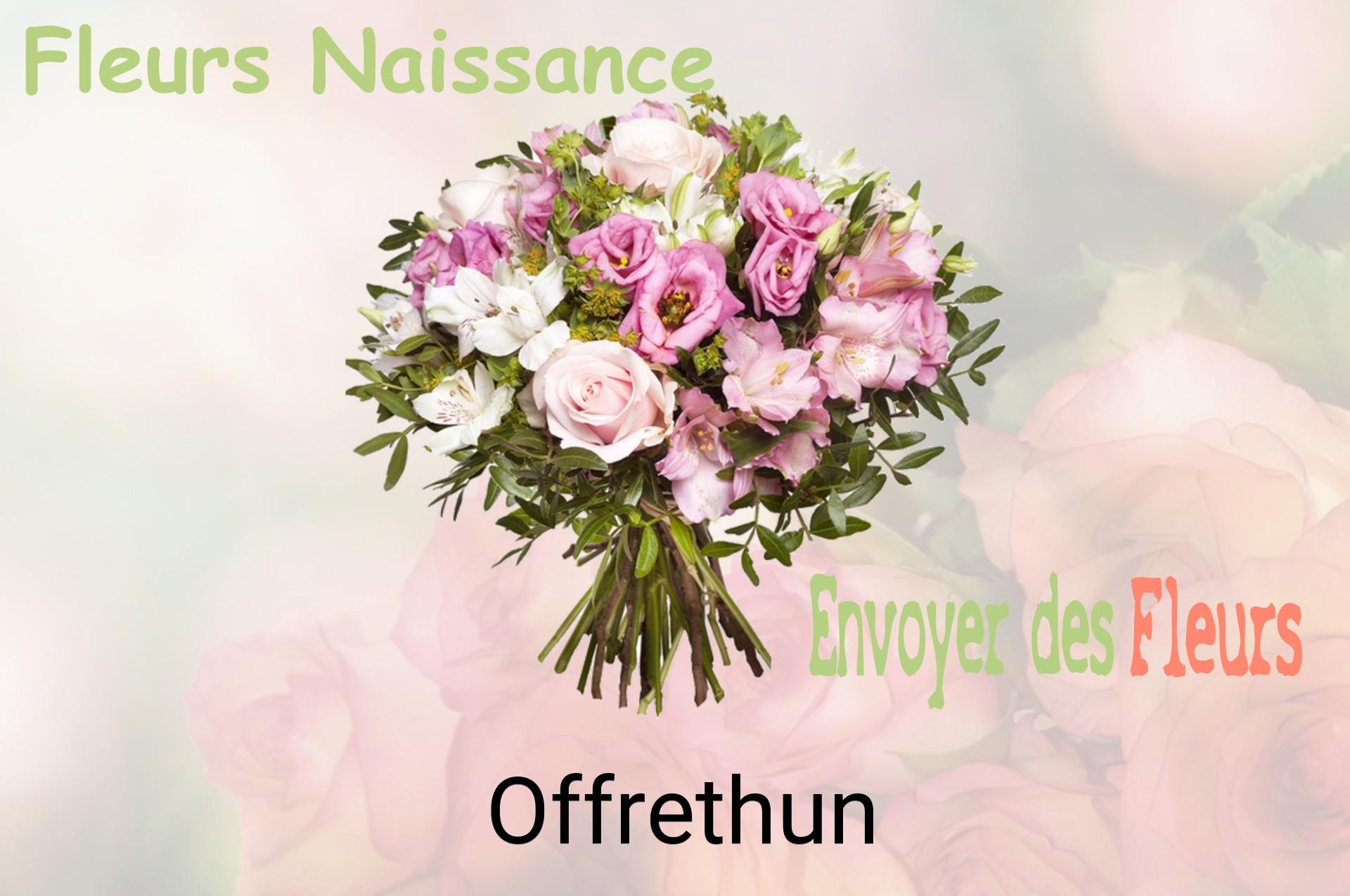 Bouquet de fleurs de naissance livré à Offrethun